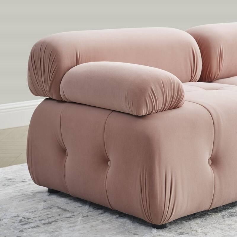 Abrihome Modular Sectional Sofa with Reversible Ottoman