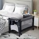 preview thumbnail 2 of 10, 3 In 1 Foldable Baby Playard With Bassinet and Changing Table