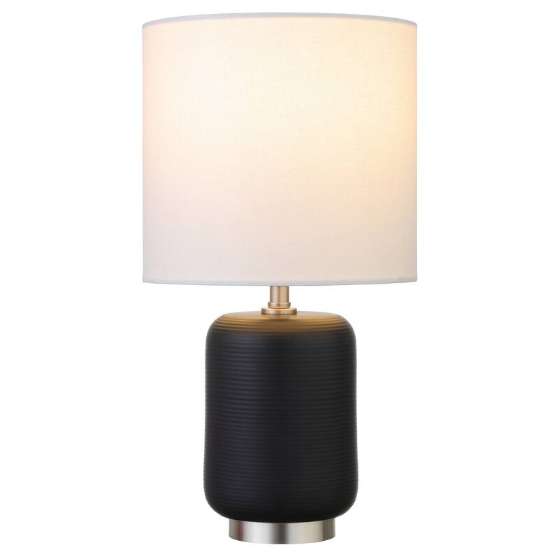 Lambert 15" Tall Ceramic Table Lamp with Fabric Shade