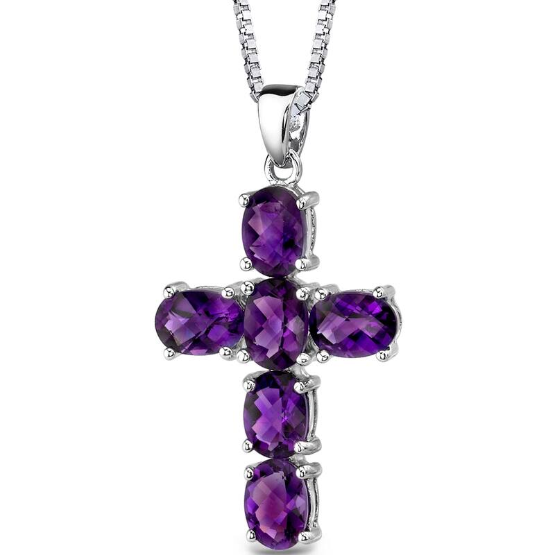 4.5 ct Amethyst Pendant in Sterling Silver