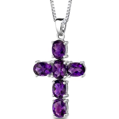 4.5 ct Amethyst Pendant in Sterling Silver