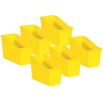 Teacher Created Resources Yellow Plastic Book Bin, Pack of 6