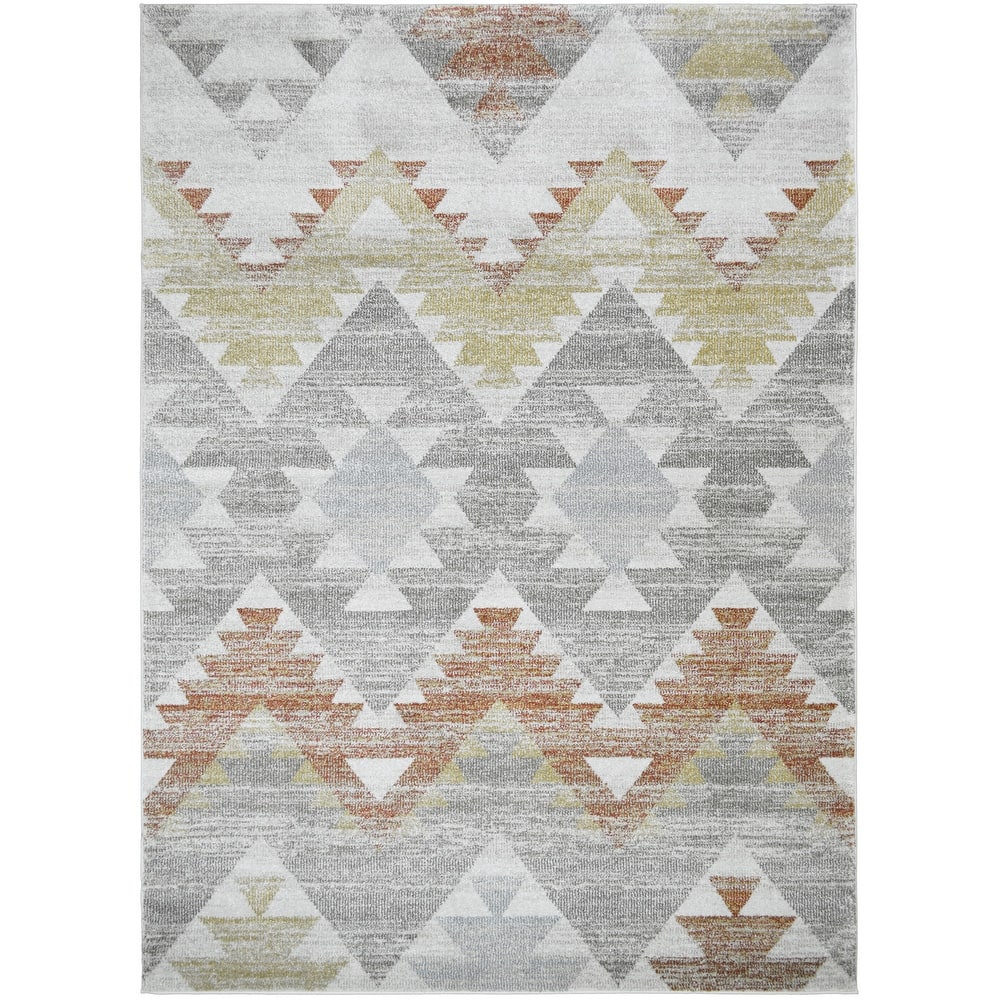Barcelona Camino Rust Southwestern Area Rug