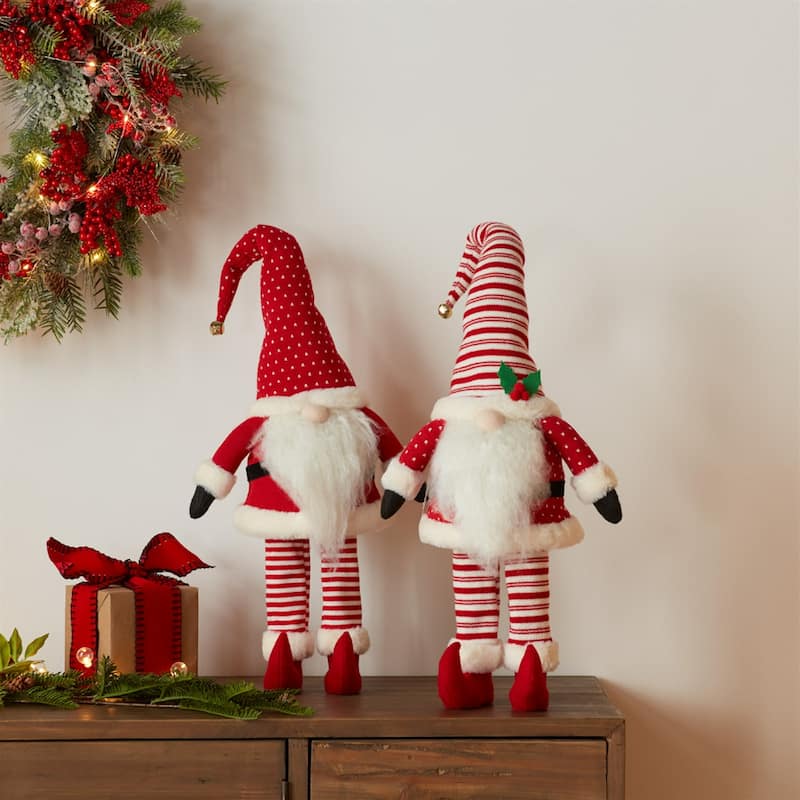 Set of 2 Santa Elf Christmas Tabletop Figure 30"