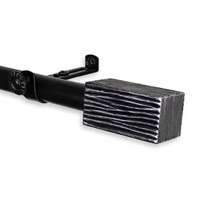 Tension Rod for Curtains, Adjustable Window Rod, Home Decor, Black Finish, 65 Inch Length - 170
