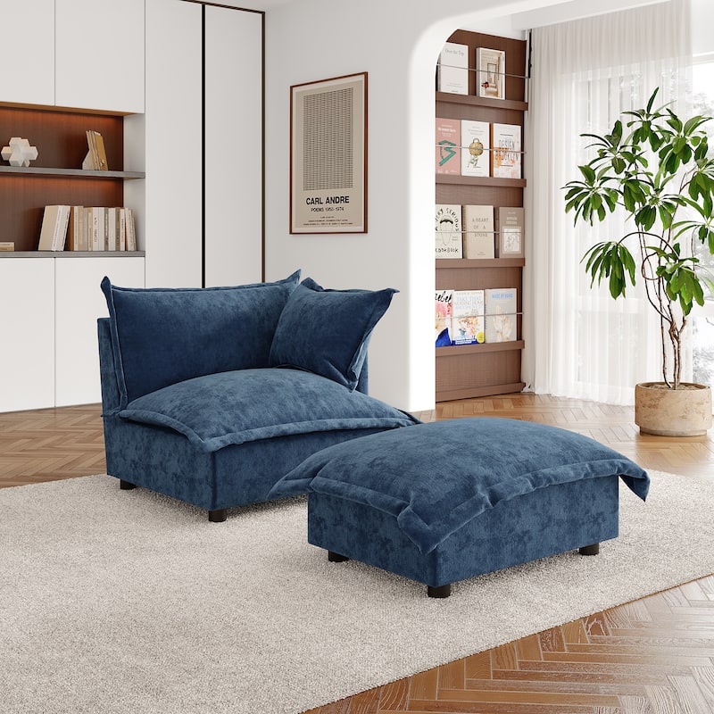 Double Layer Cushion Comfy Cloud Modular Sectional Sofa Set