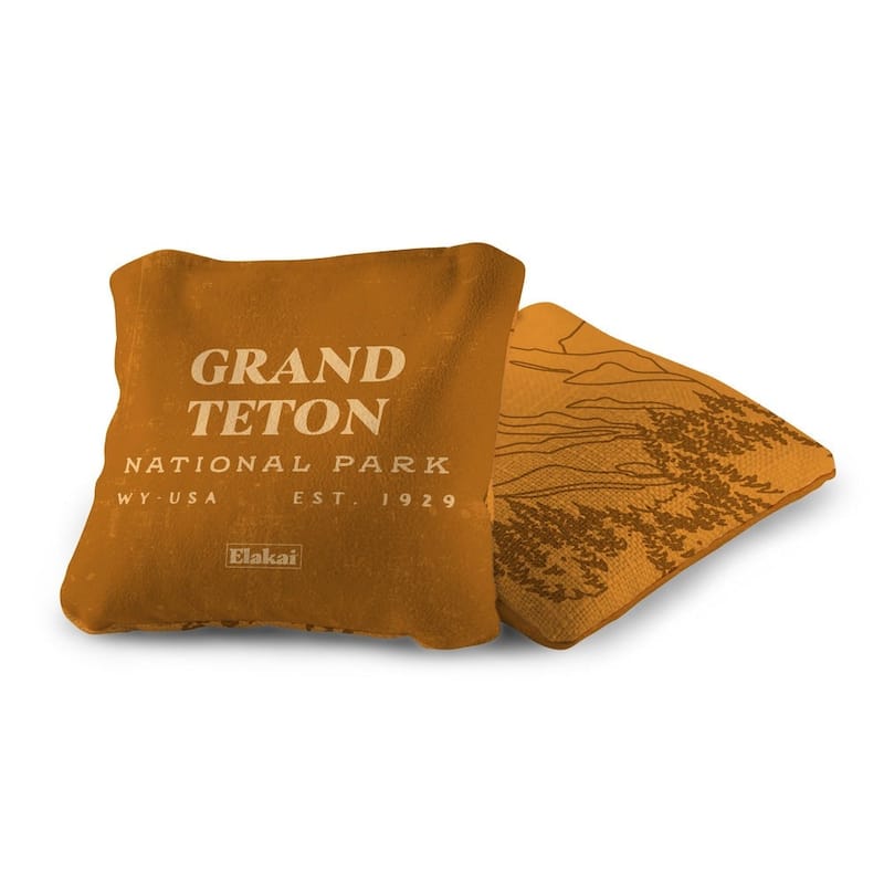 Grand Teton National Park Dual Sided Pro Cornhole Bags (Set of 4)
