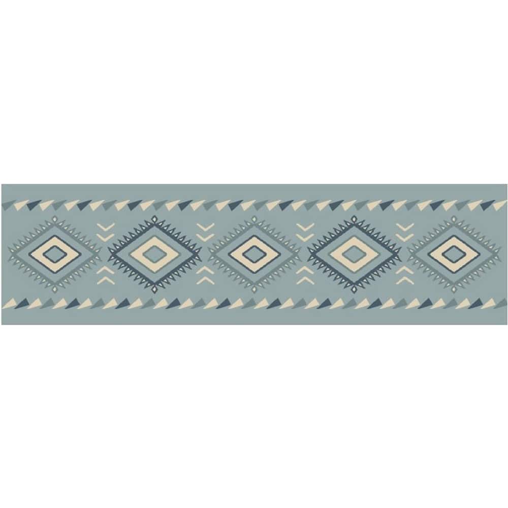 Cozy Cabin Diamonds Tread Non Skid Lodge Stair Treads 9"x30"