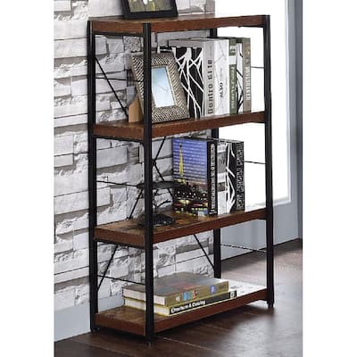 Bookshelf in Weathered Oak & Black