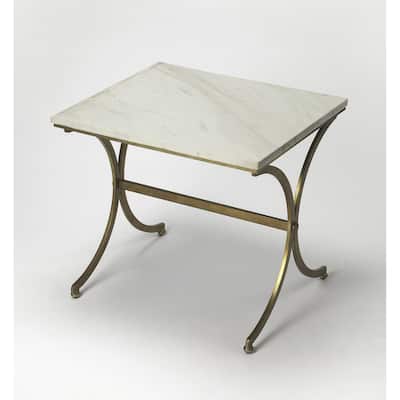 Handmade Pamina Travertine Accent Table