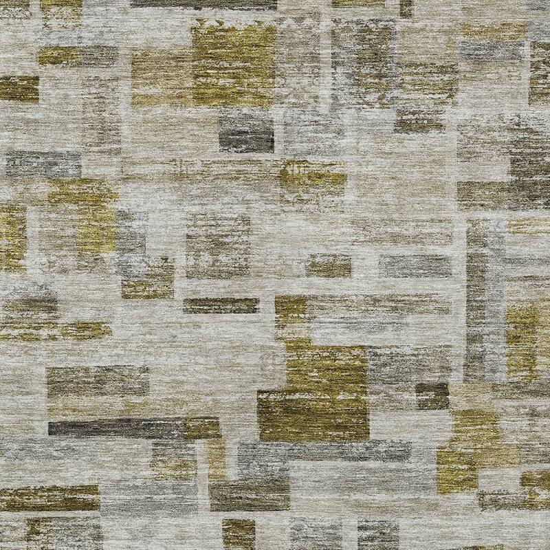 HomeRoots Striped Transitional Rectangle Outdoor Rug