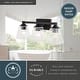 preview thumbnail 5 of 8, Wallingford 3-Light 22.5 inch Wide Bathroom Vanity Lighting Fixture, Clear Glass Shade, Dimmable, LED Compatible, Reversible