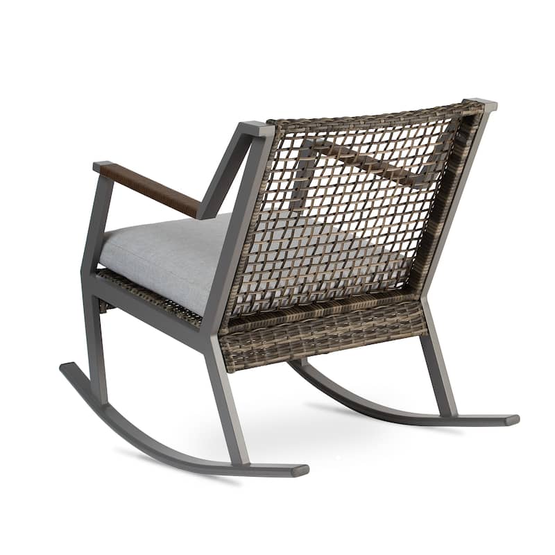 Calvin 25" Gray Rocker (Set of 2) by Real Flame