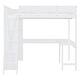 preview thumbnail 17 of 16, Full Size Loft Bed Frame with L-shape Desk and Storage Shelf, Versatility Solid Wood Storage Bed Frame for Kids, Teens