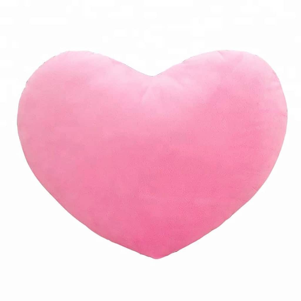 Red and Pink Emoji Lips and Hearts Throw Pillows