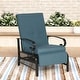 preview thumbnail 2 of 51, Outdoor Cushioned Chaise Lounge Adjustable Patio Reclining Lounge Chair, Recliner Lounge Chair & Bistro Table Set Blue