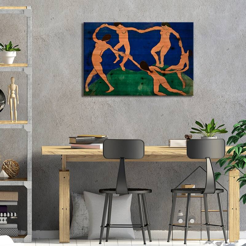 The Dance I Print On Wood by Henri Matisse - Multi-Color