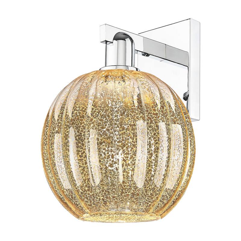 Innovations Lighting 716-1W-12-7 Preston Sconce Preston 12" Tall Wall - Polished Chrome / Mercury