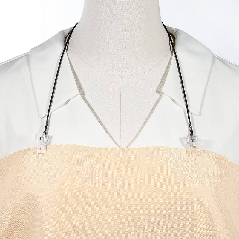 12.6" 2Pcs Napkin Chain Adjustable Bib Holder Chain Sun Hat Strap Lanyard, Black