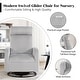 preview thumbnail 18 of 84, HOMYKA Swivel Glider Rocker Accent Chair for Nursery with Side Pocket