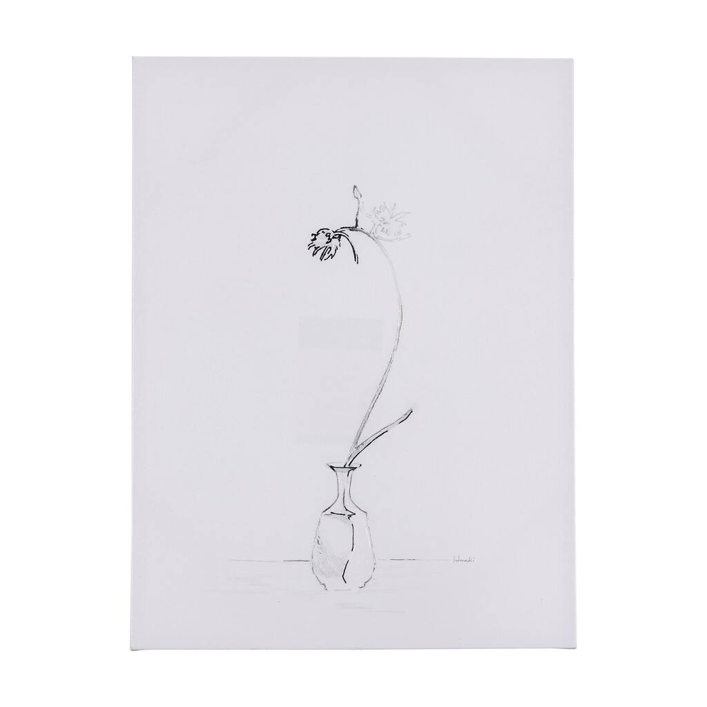 Ikebana Light II (21 x 28) Canvas Art Print