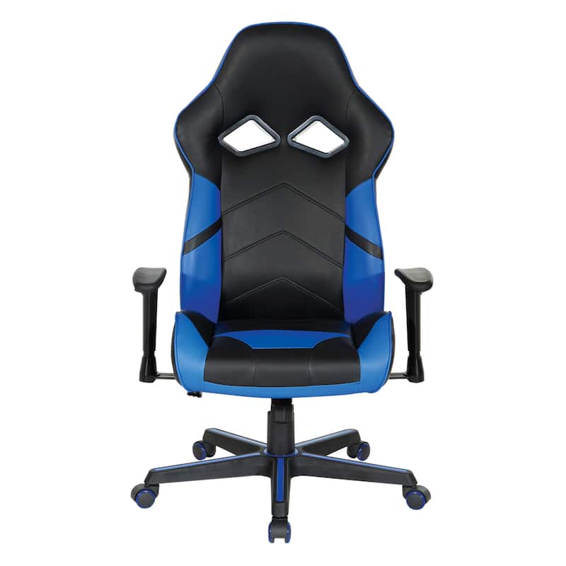 Vapor Gaming Chair in Faux Leather with Color Accents