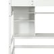 preview thumbnail 12 of 38, Twin size Loft Bed with Storage Shelves, Desk and Ladder, White