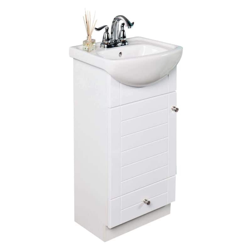 Fine Fixtures Petite 16-inch Bathroom Vanity with Vitreous China Sink Top