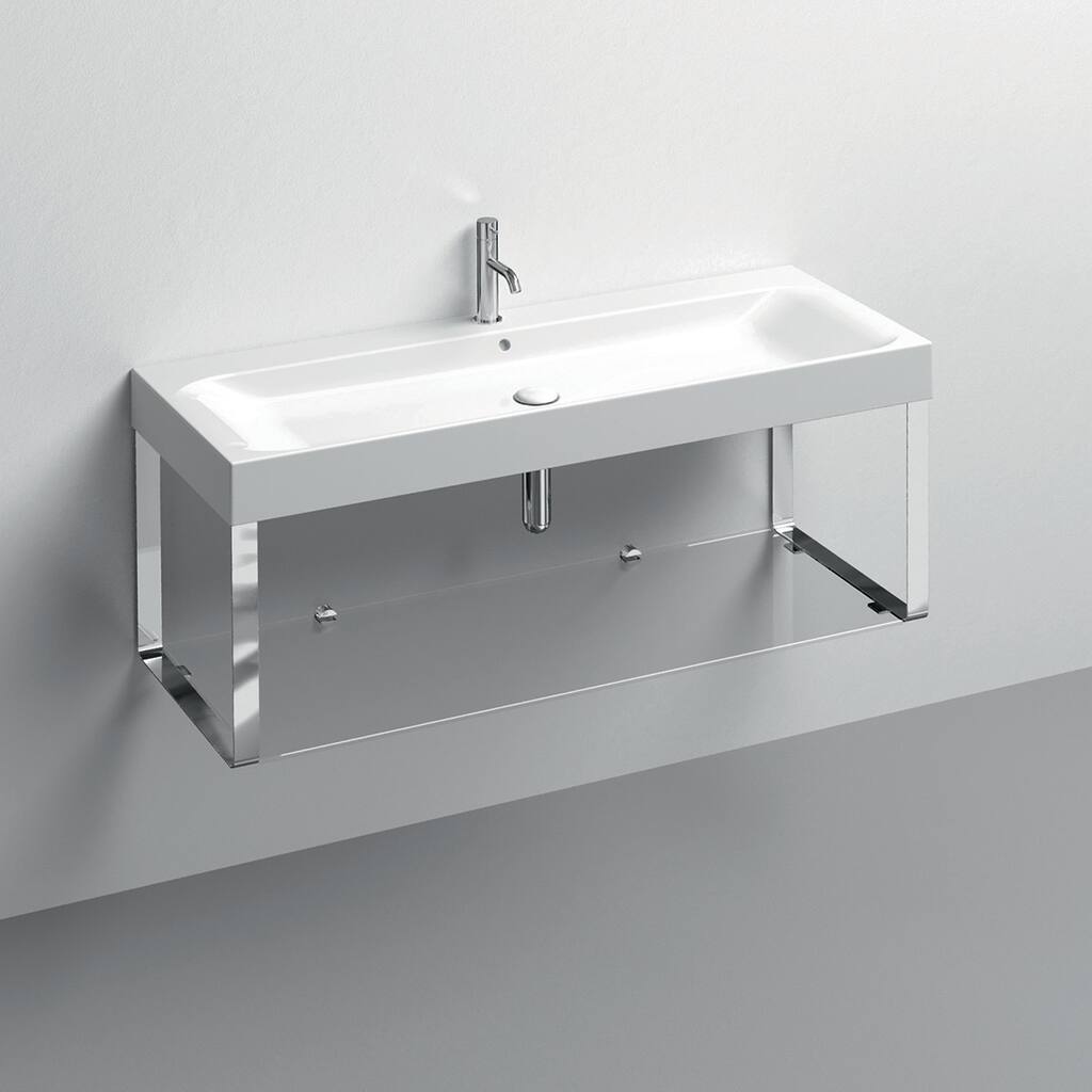 WS Bath Collections 3534+9127K1 Cento 47-3/16" Rectangular Metal and