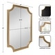 preview thumbnail 112 of 134, Kate and Laurel Hogan Scalloped Wood Framed Mirror