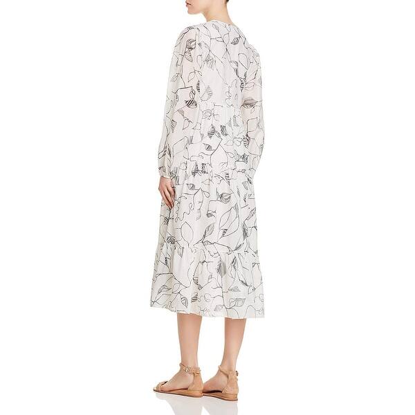 Shop Elizabeth And James Womens Gwendolyn Midi Dress Casual Tiered