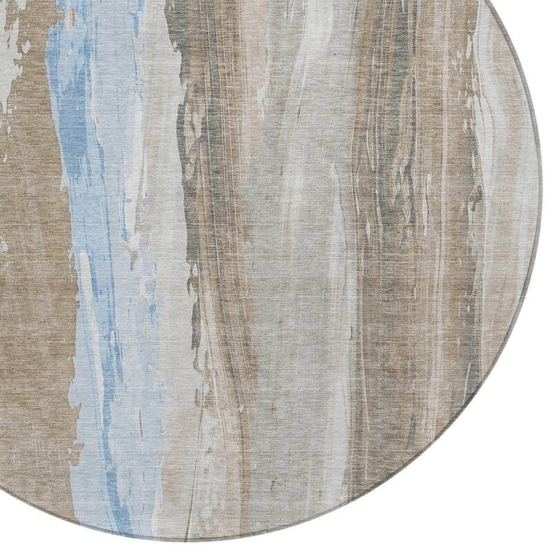 HomeRoots Abstract Transitional Rectangle Outdoor Rug