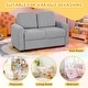 preview thumbnail 10 of 28, Gymax 2-Seat Kids Sofa Toddler Sofa Couch w/ Soft Teddy Fleece