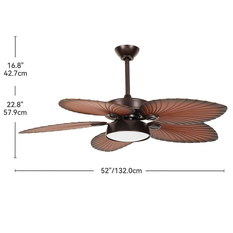 Moasis 52" Tropical Ceiling Fans Collection with Remote