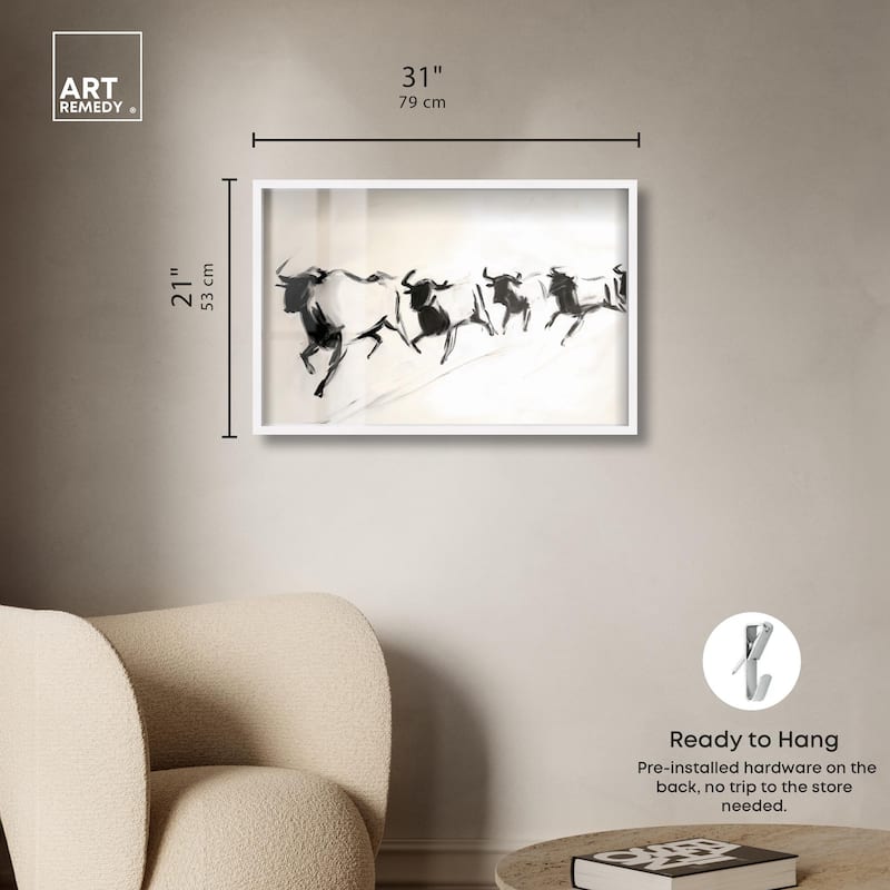 Bovine II Shadowbox by Art Remedy