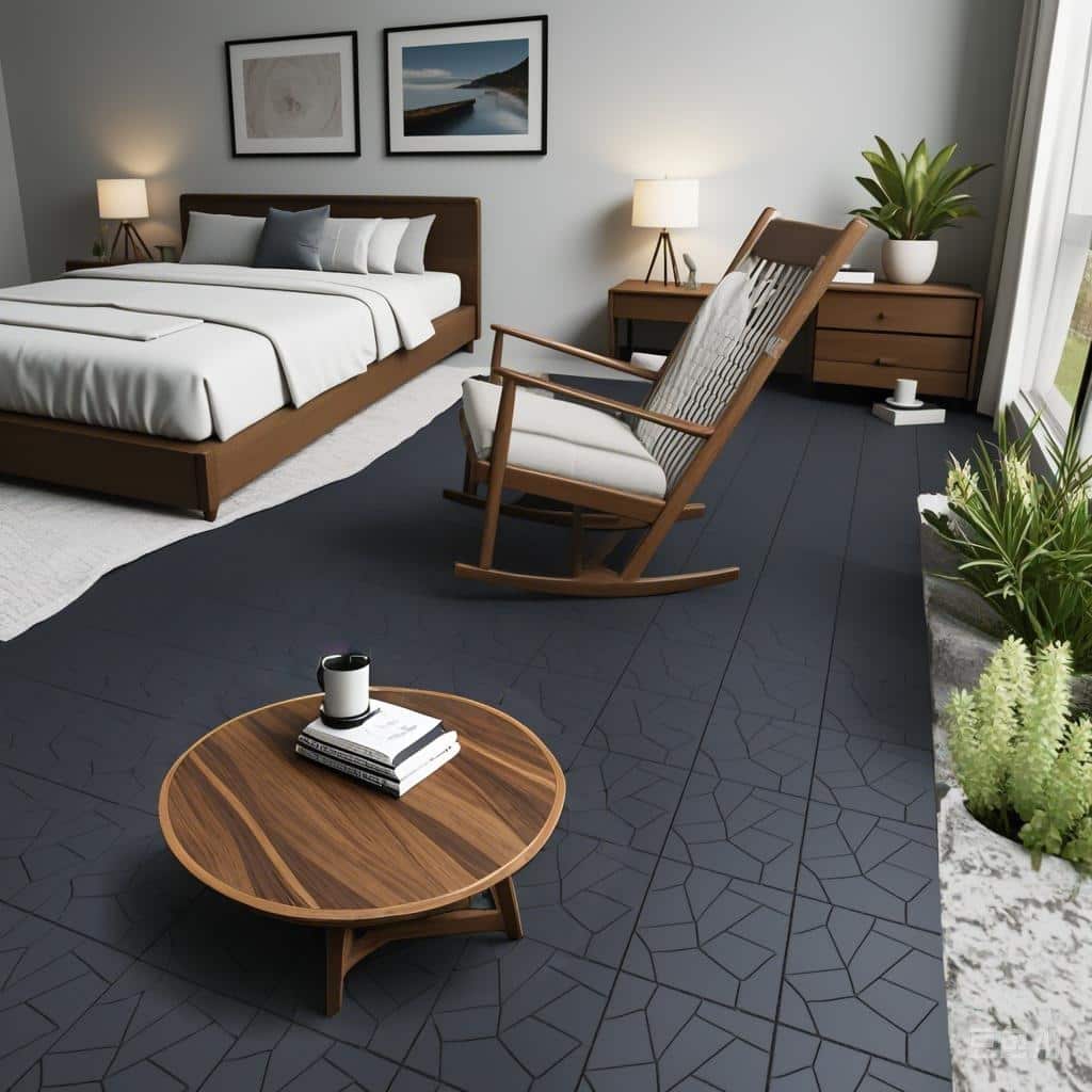 44 Pieces Interlocking Wood-Plastic Deck Tiles 11.8"x11.8" for Patio Balcony and Outdoor Flooring