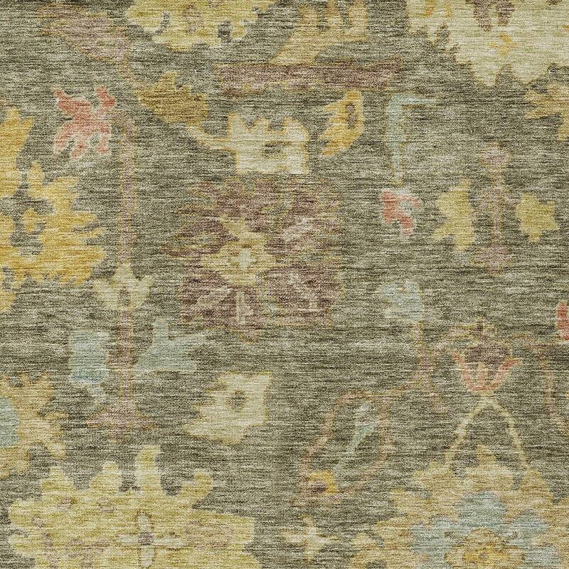 HomeRoots Floral Traditional Rectangle Outdoor Rug