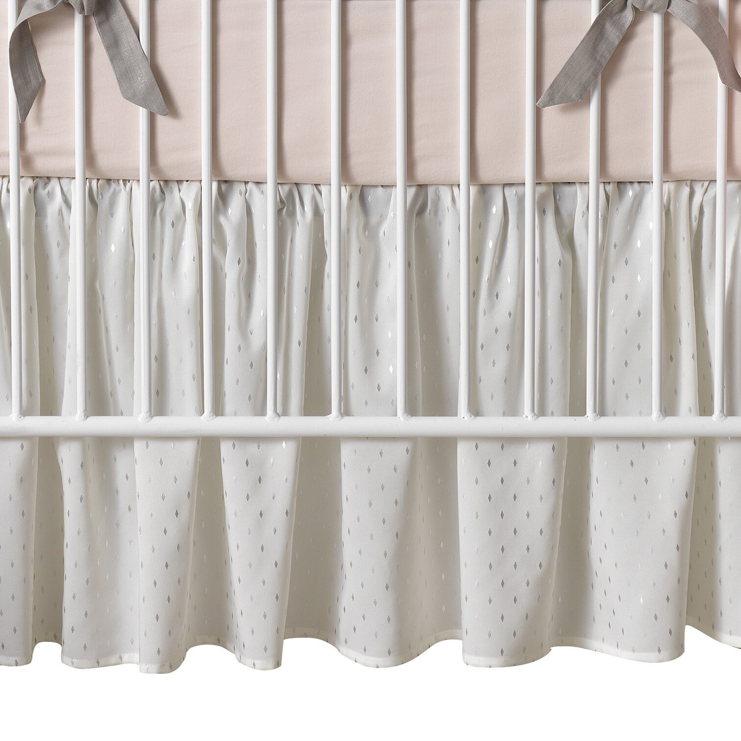 Shop Lambs Ivy Signature Mix Match White With Silver Metallic
