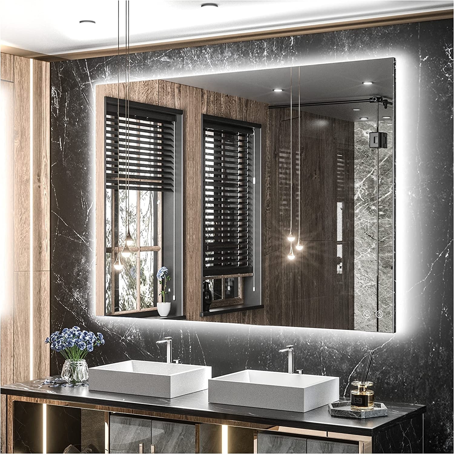 TETOTE LED Backlit Bathroom Vanity Mirror, 3000K/4500K/6000K Lights Bed  Bath  Beyond 35681917