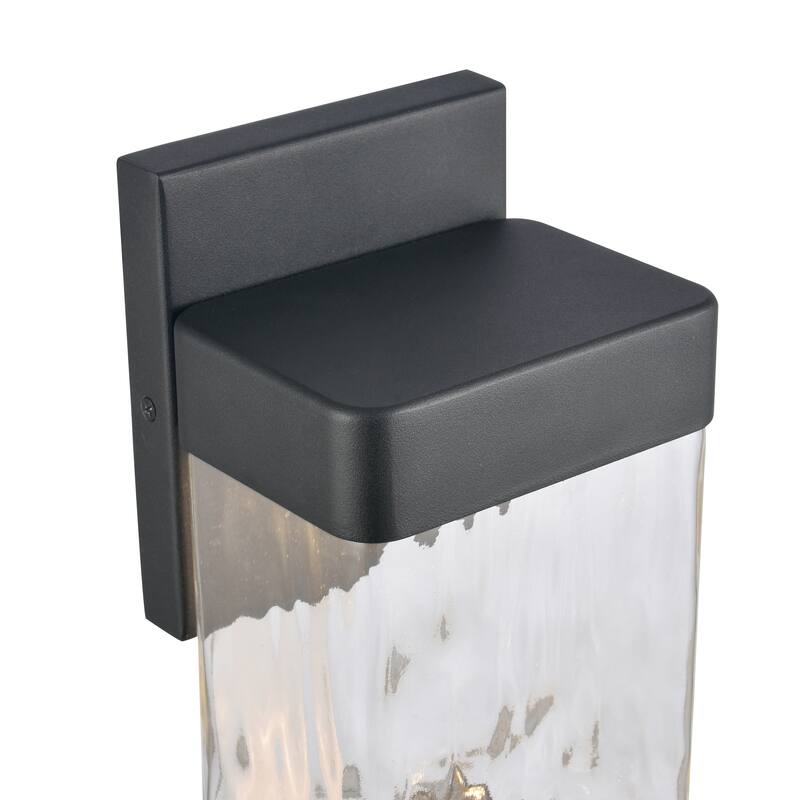 Elk Home Cornice 9.75'' High Integrated LED Outdoor Sconce - Charcoal Black