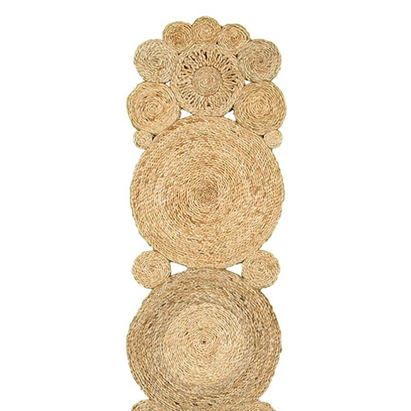 Sevita Jute Woven Table Runner, Natural, 1'4" x 6'8" - 1'4 x 6'8