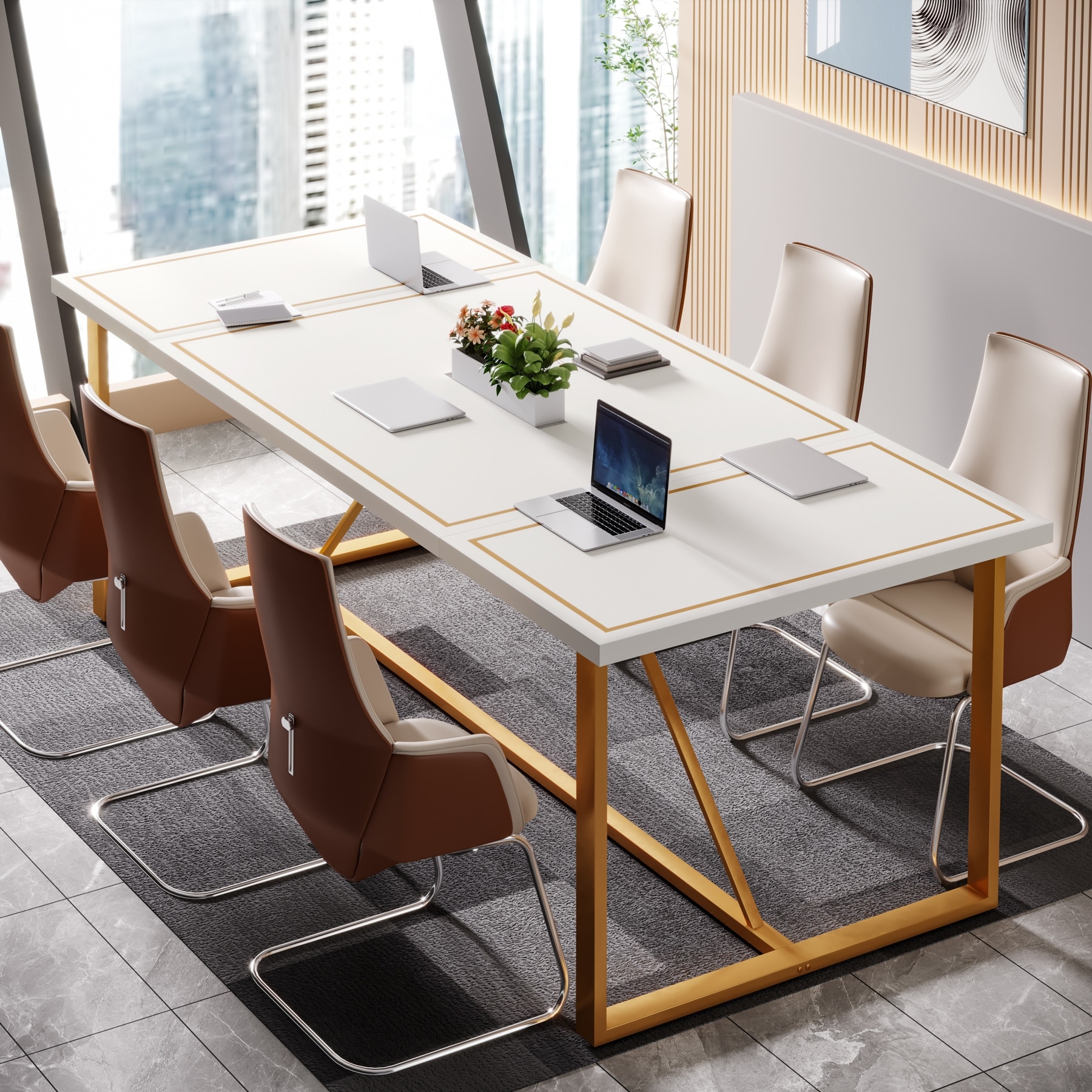 6ft office desk top