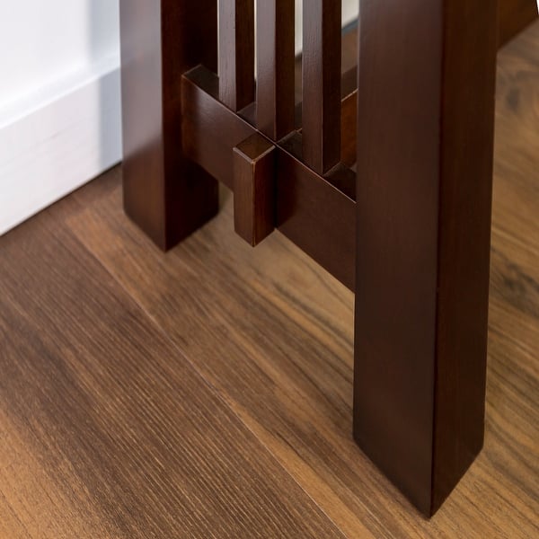60 Inch Cappuccino Mission Style Trestle Dining Bench N A On Sale Overstock 10092021