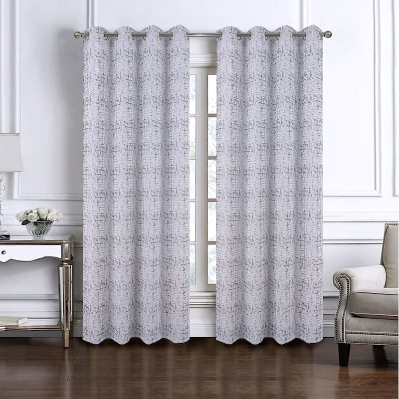 Luca Woven Jacquard Window Curtain 84"