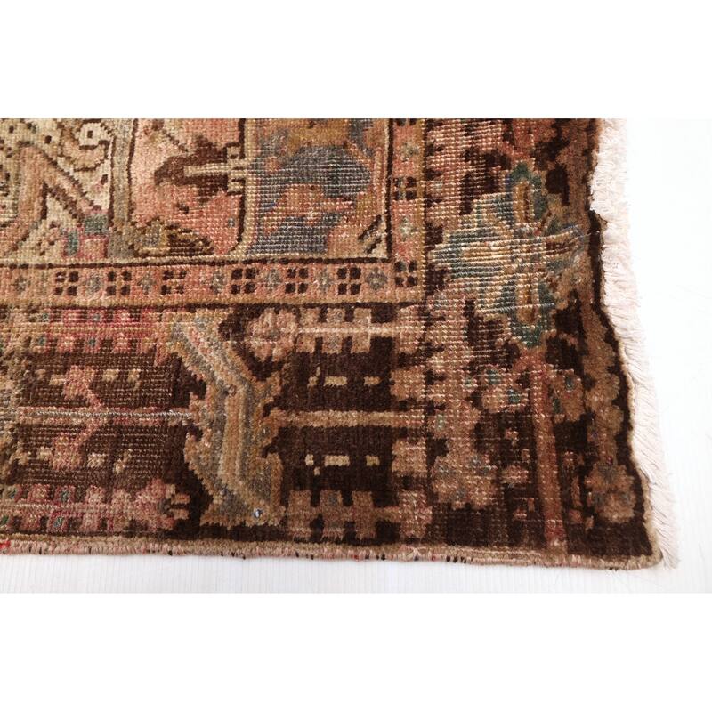 ECARPETGALLERY Hand-knotted Antalya Vintage Brown Wool Rug - 6'5 x 9'0
