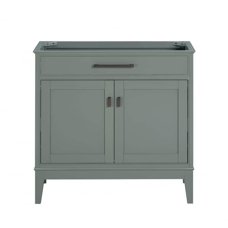 Madison 36 in. Single Bathroom Vanity - 36"W x 21"D - Smoke Green