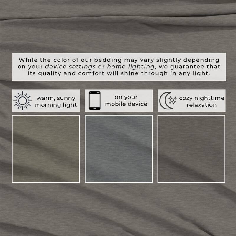 Linery & Co. Heathered Melange Cotton Jersey Knit Sheet Set