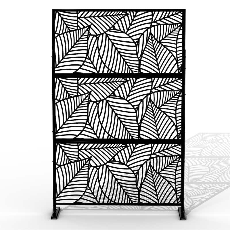 Outdoor Privacy Screen Free Standing Leaf - 76x47