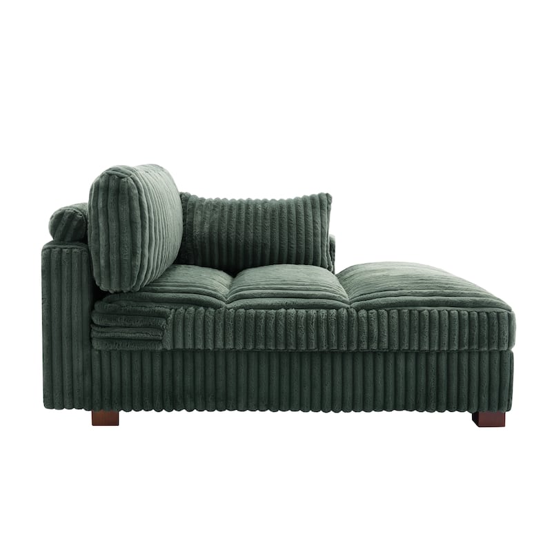 Oversized L-Shape Upholstered Chaise Lounge Sofa Couch