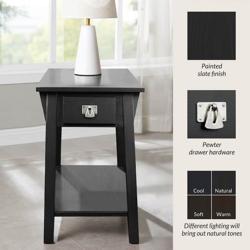 Leick Home Mission End Table with Drawer